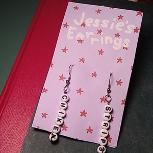 Chicken Strips Handmade Earrings